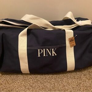 BNWT - Pink brand duffel bag